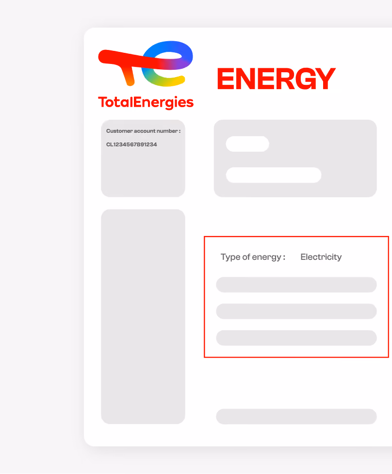 Total Energy bill photo