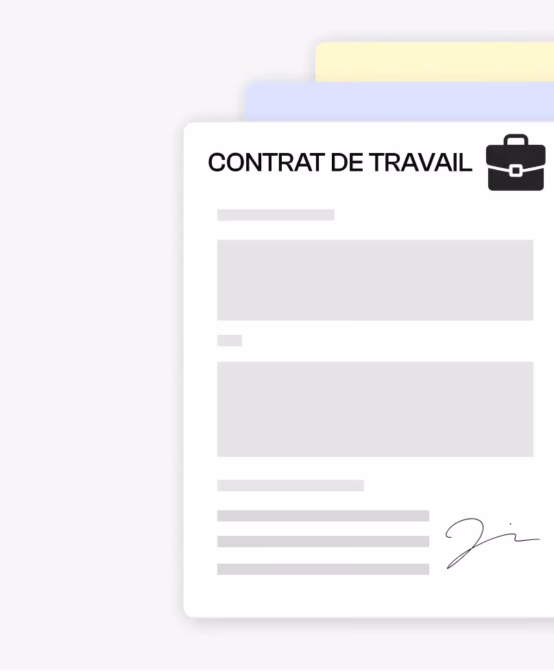 Extraction PDF contrat de travail 