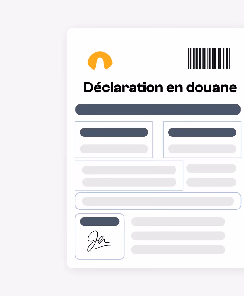 Déclaration d'importation