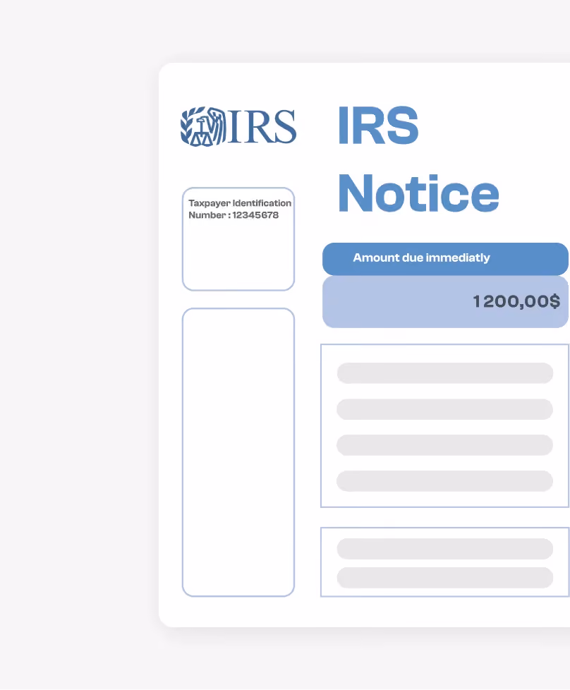 Extraction IRS Notice
