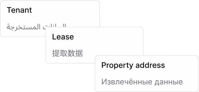 Multilingual real estate OCR