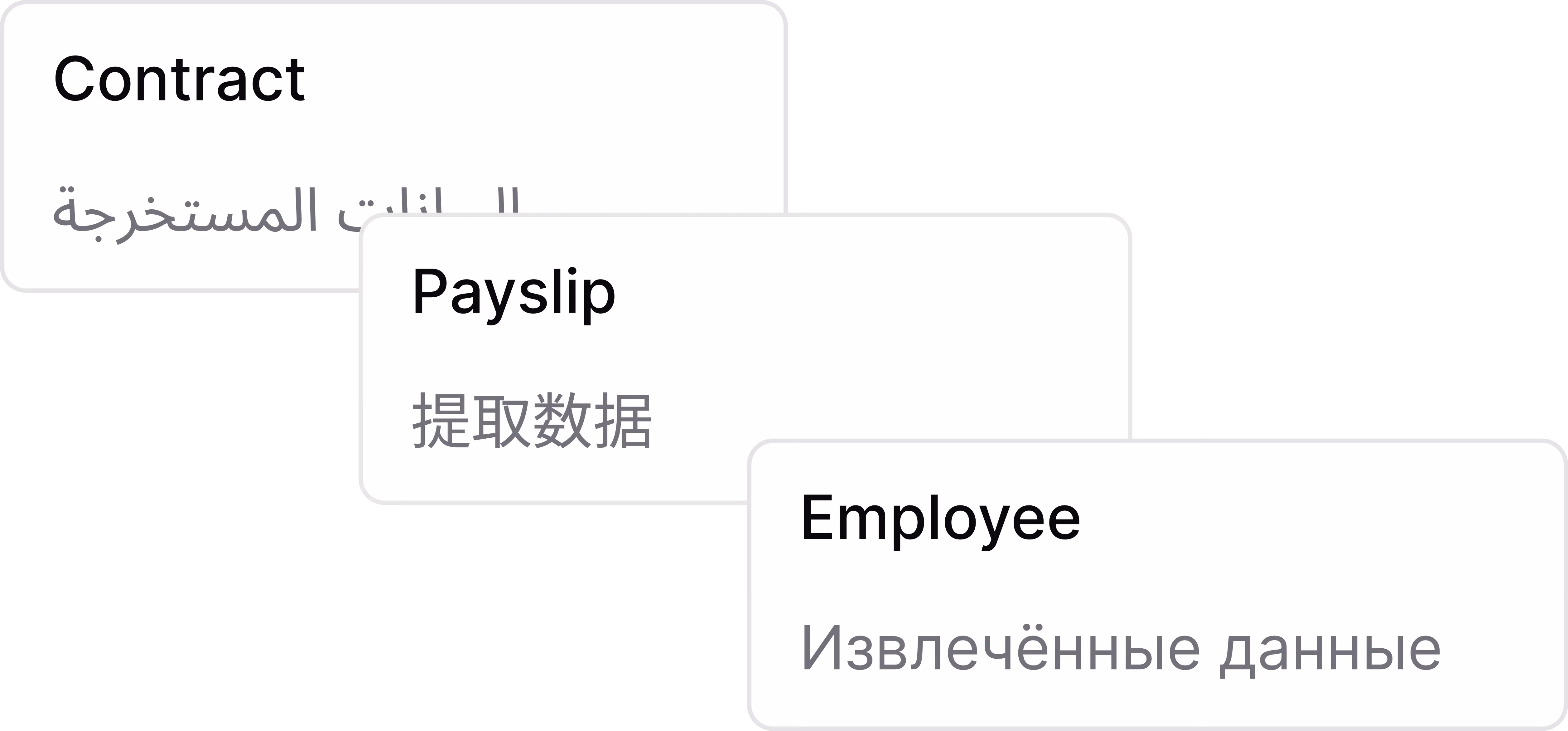extraction multilingue rh