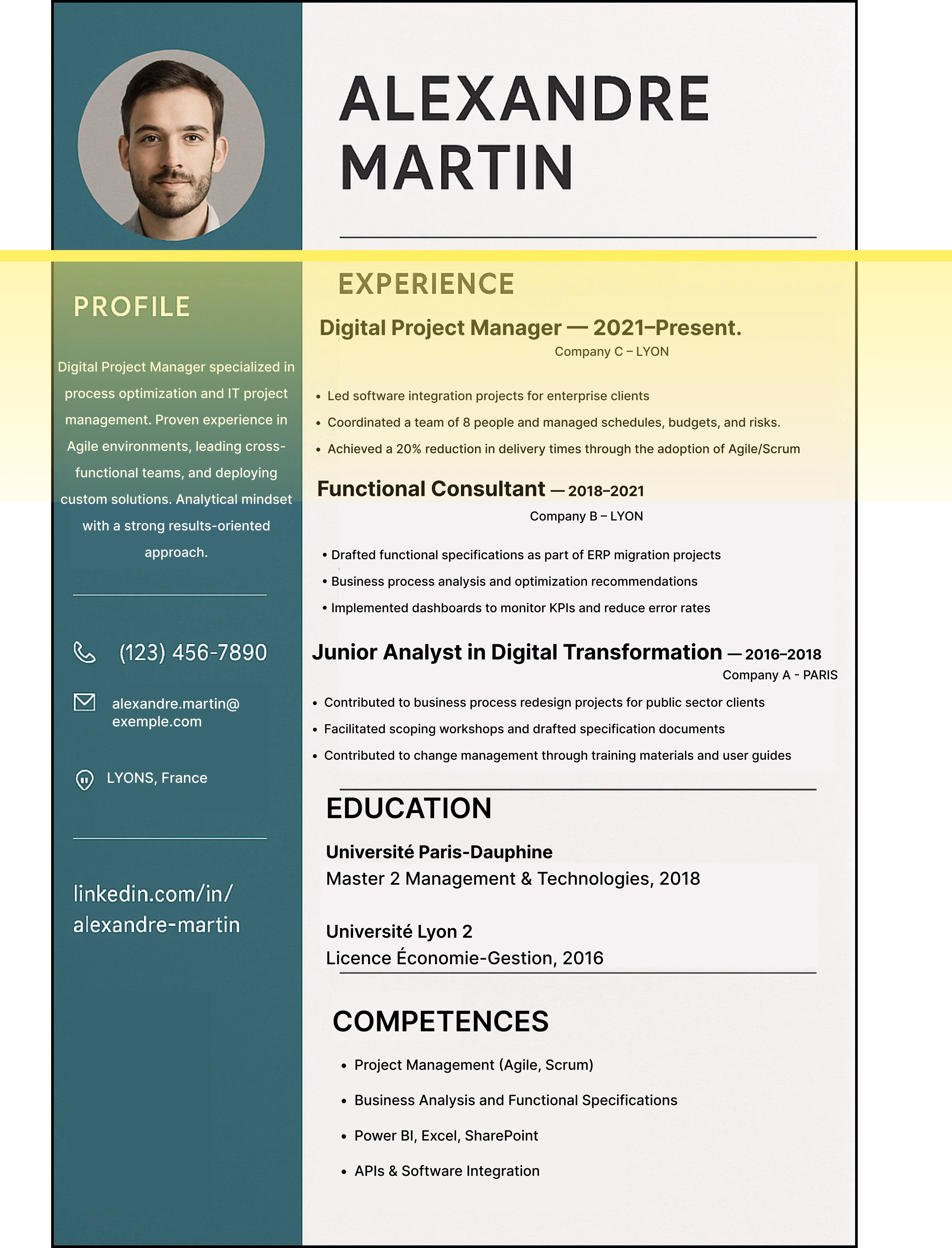 Extracting data cv