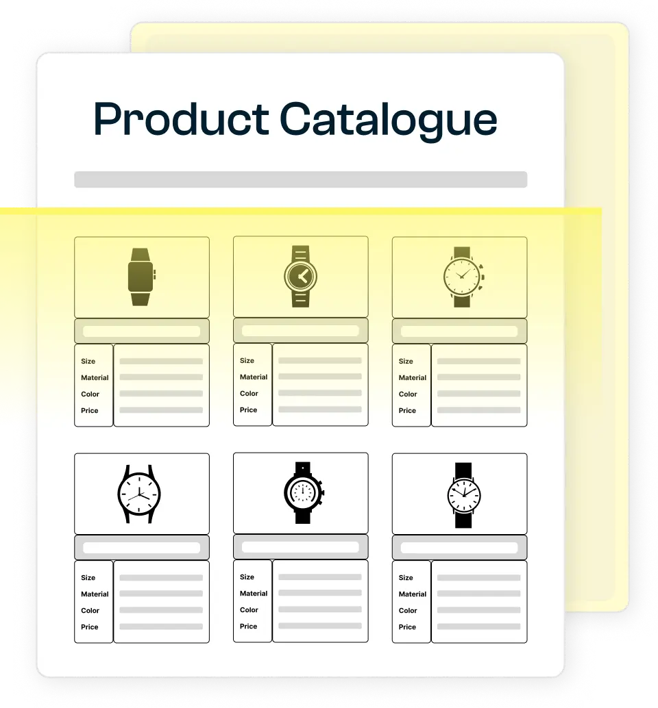 OCR product catalog