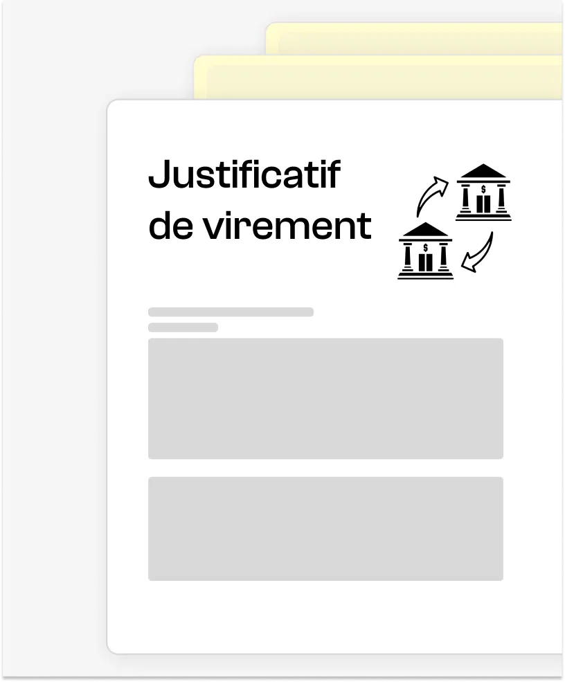Justificatif de virement 