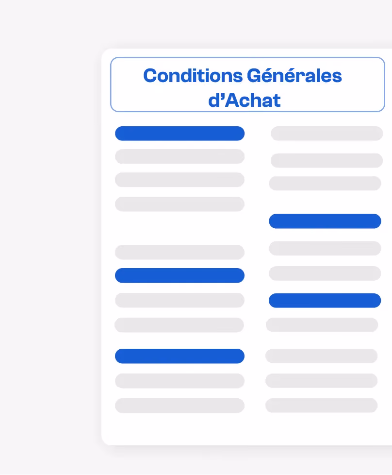 Conditions générales d'achat