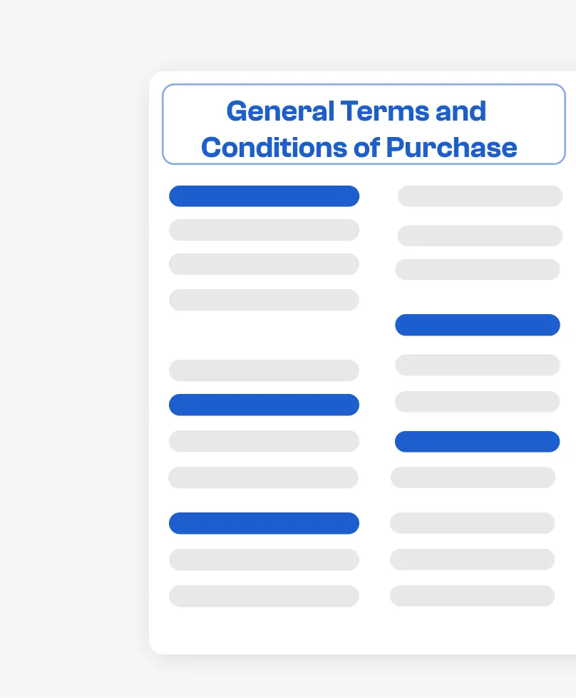 General conditions of purchase