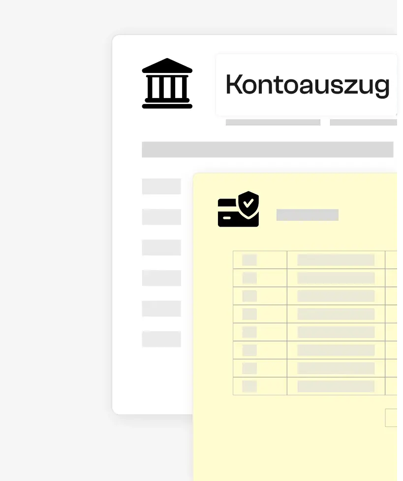 Kontoauszugsaufkleber
