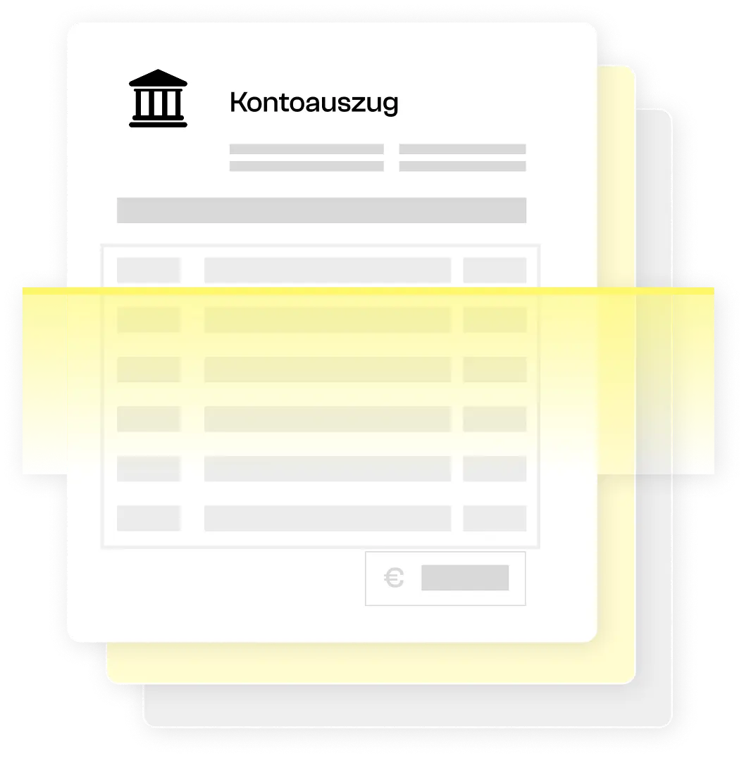 Beispiele für Kontoauszüge