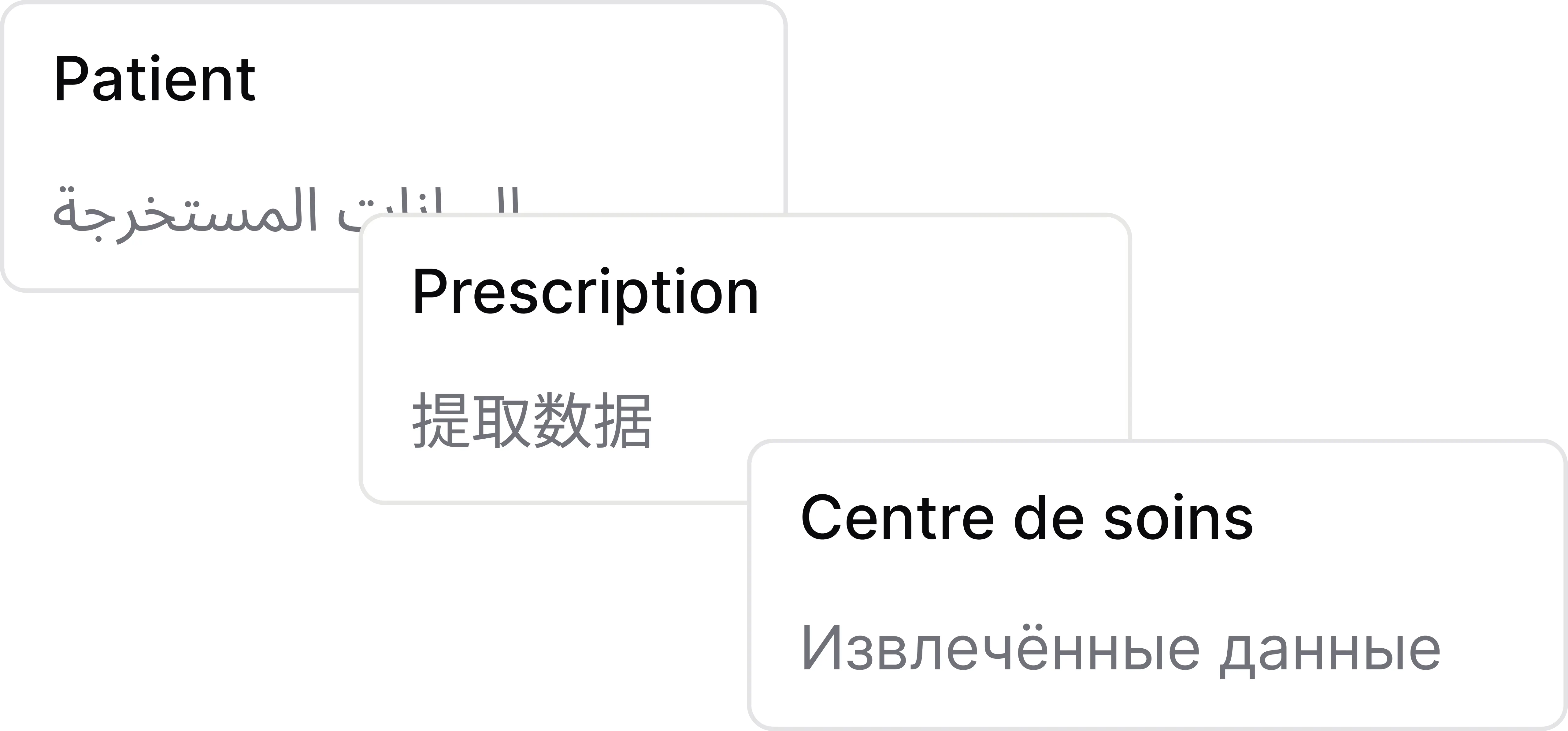 Mehrsprachige medizinische OCR – automatische Erkennung und Übersetzung von Diagnosen, Rezepten und Befunden.