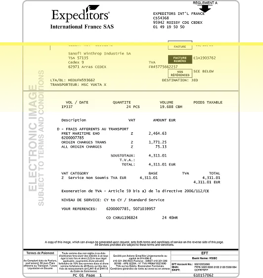 Automatische Erkennung gescannter Transportrechnungen – Digitalisierung logistischer Abläufe.