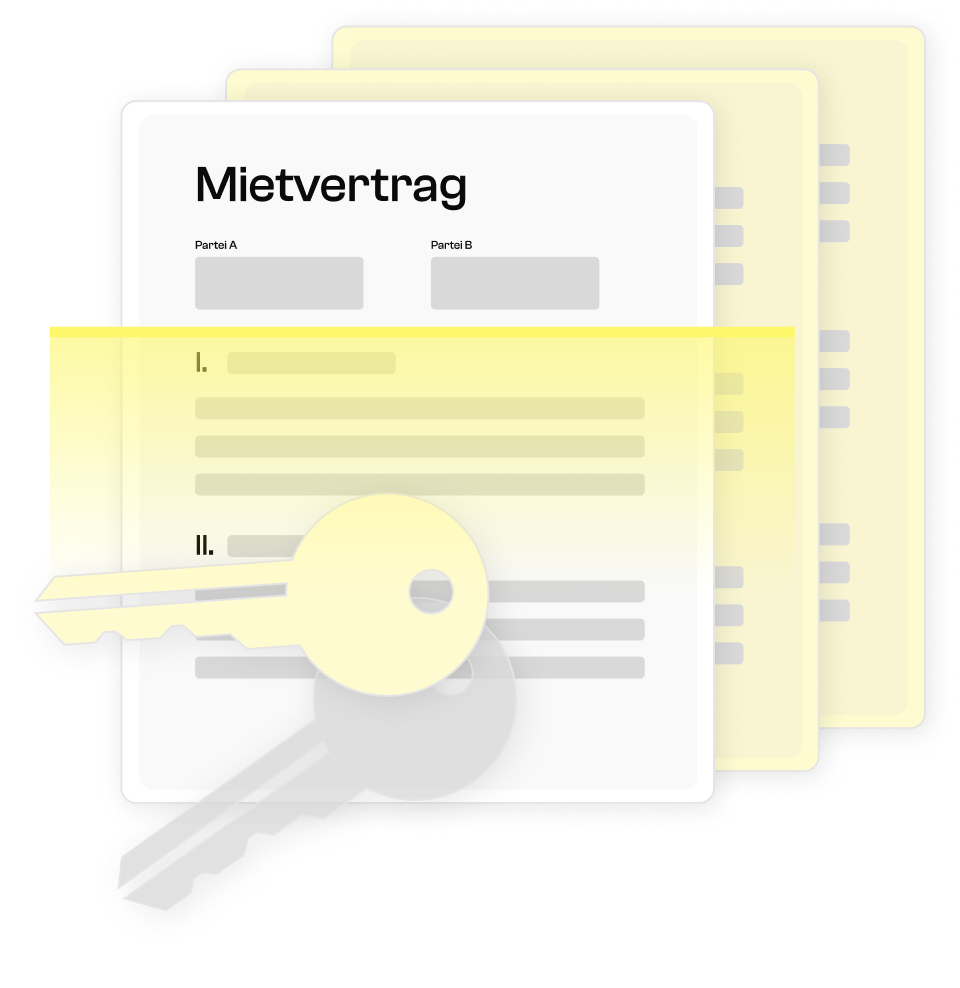Beispiele für Mietverträge.