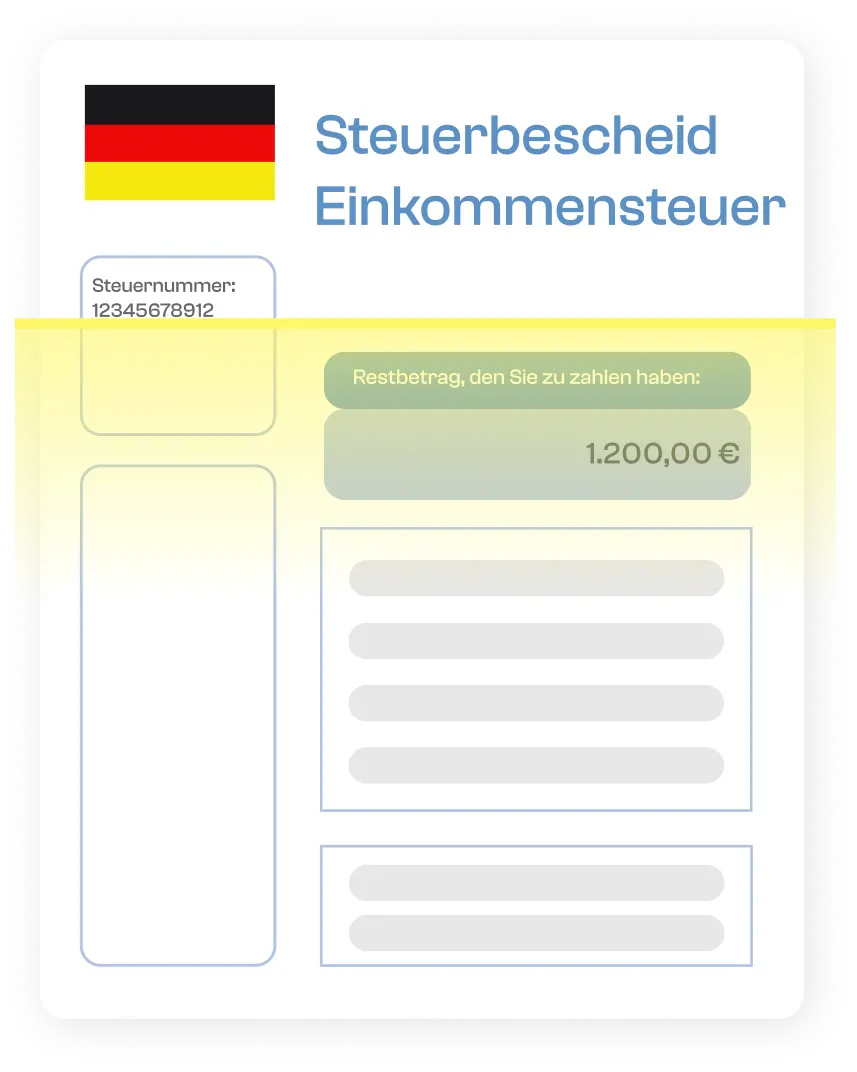 Einkommensteuerbescheid