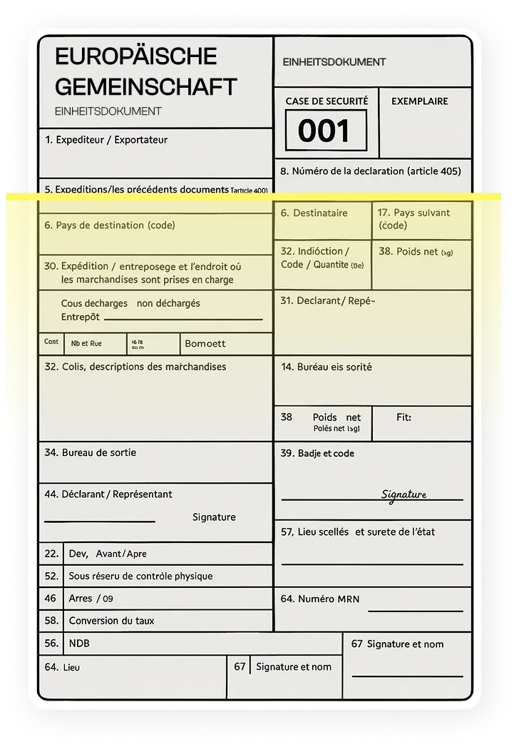 Einheitliches Verwaltungsdokument - Einheitliches Verwaltungsdokument