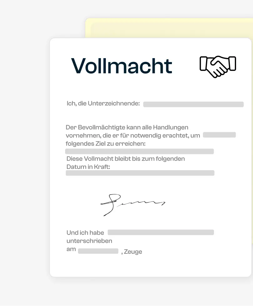 Vollmacht