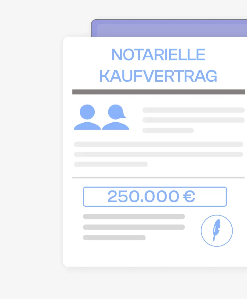 OCR notariell beglaubigter Kaufvertrag