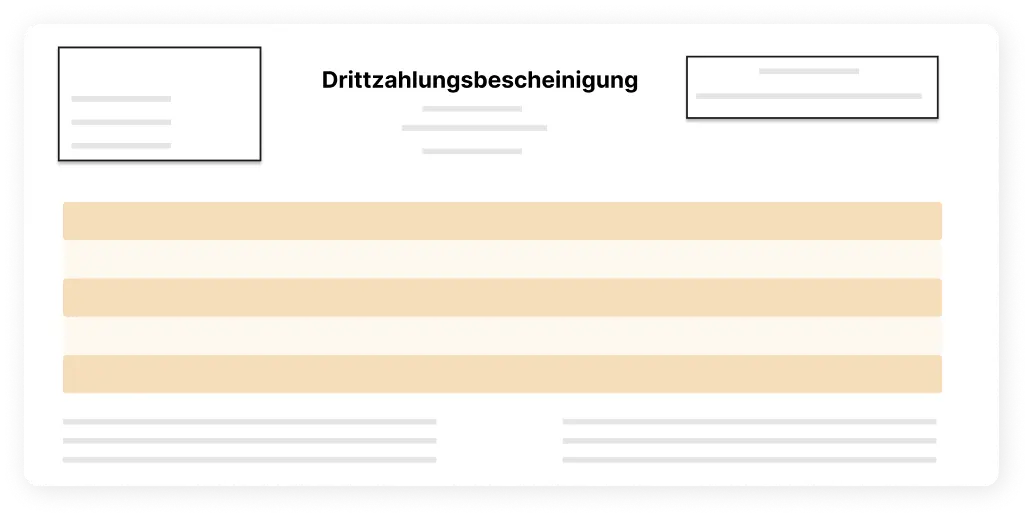Drittzahlerbescheinigung