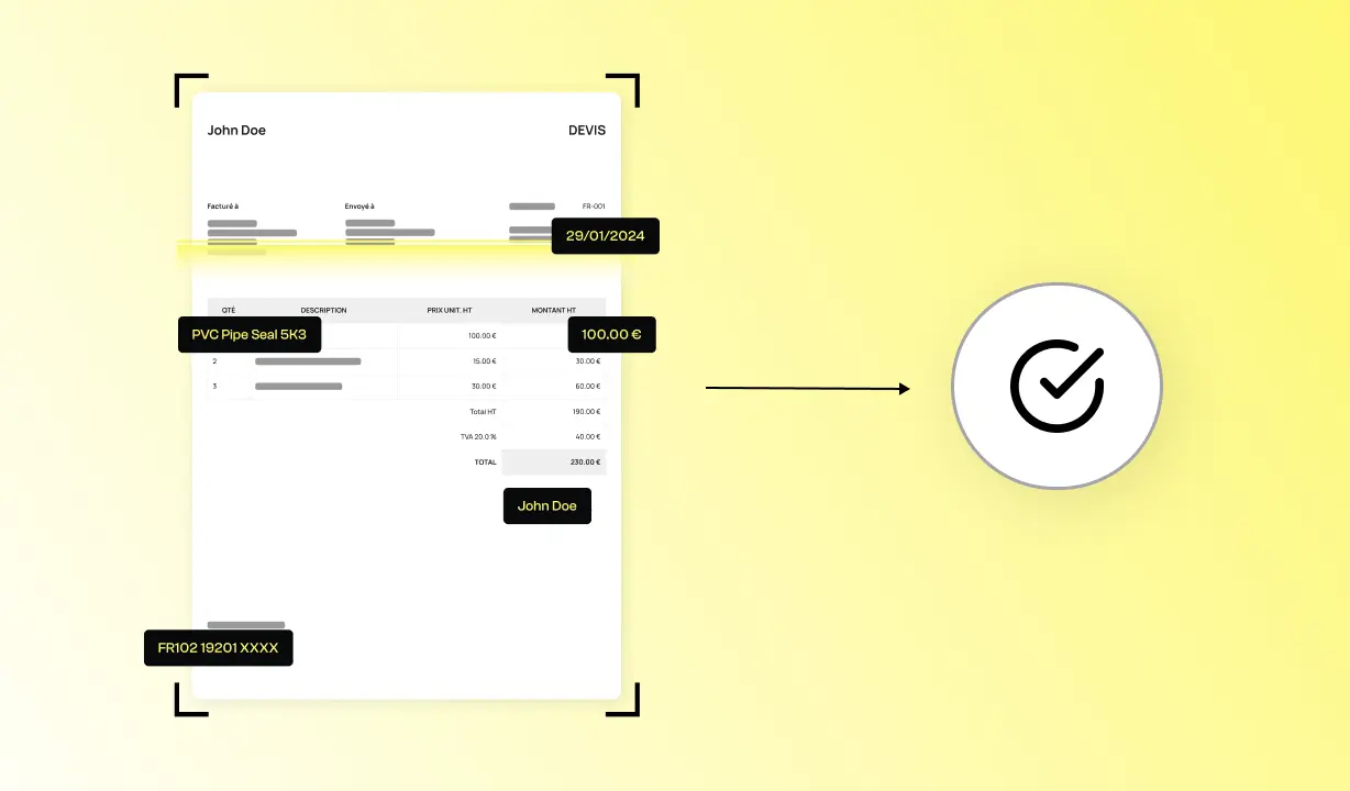 Software-Dashboard zur automatischen Prüfung von Lieferantenrechnungen und Bestellabgleich.