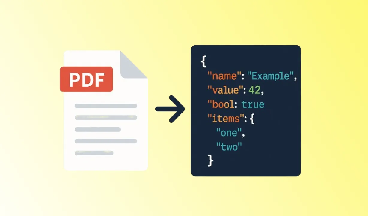 Koncile-API wandelt PDFs in JSON-Daten um – Automatisierung von Datenflüssen ohne Code.