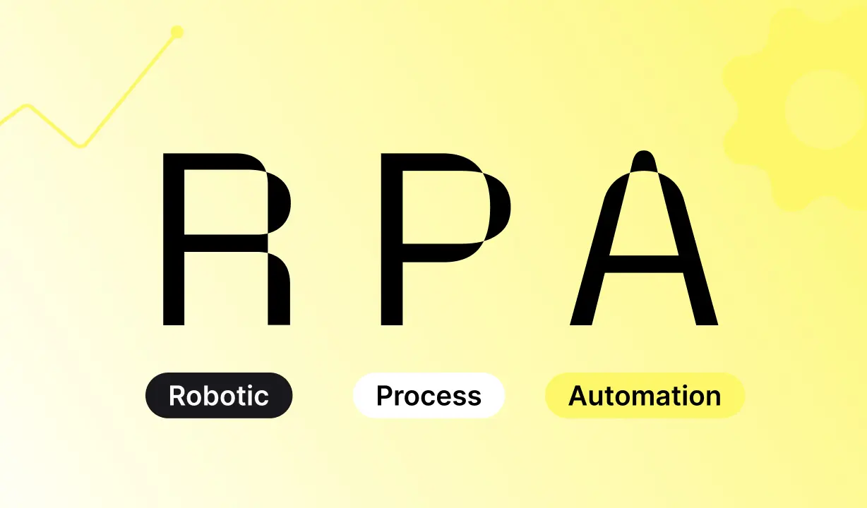 Roboterarm symbolisiert RPA-Lösung, die Routineaufgaben im Büro automatisiert.