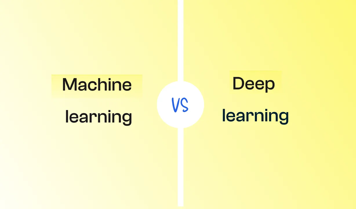 Illustration zu Machine vs Deep Learning – Vergleich von Algorithmen in der KI.