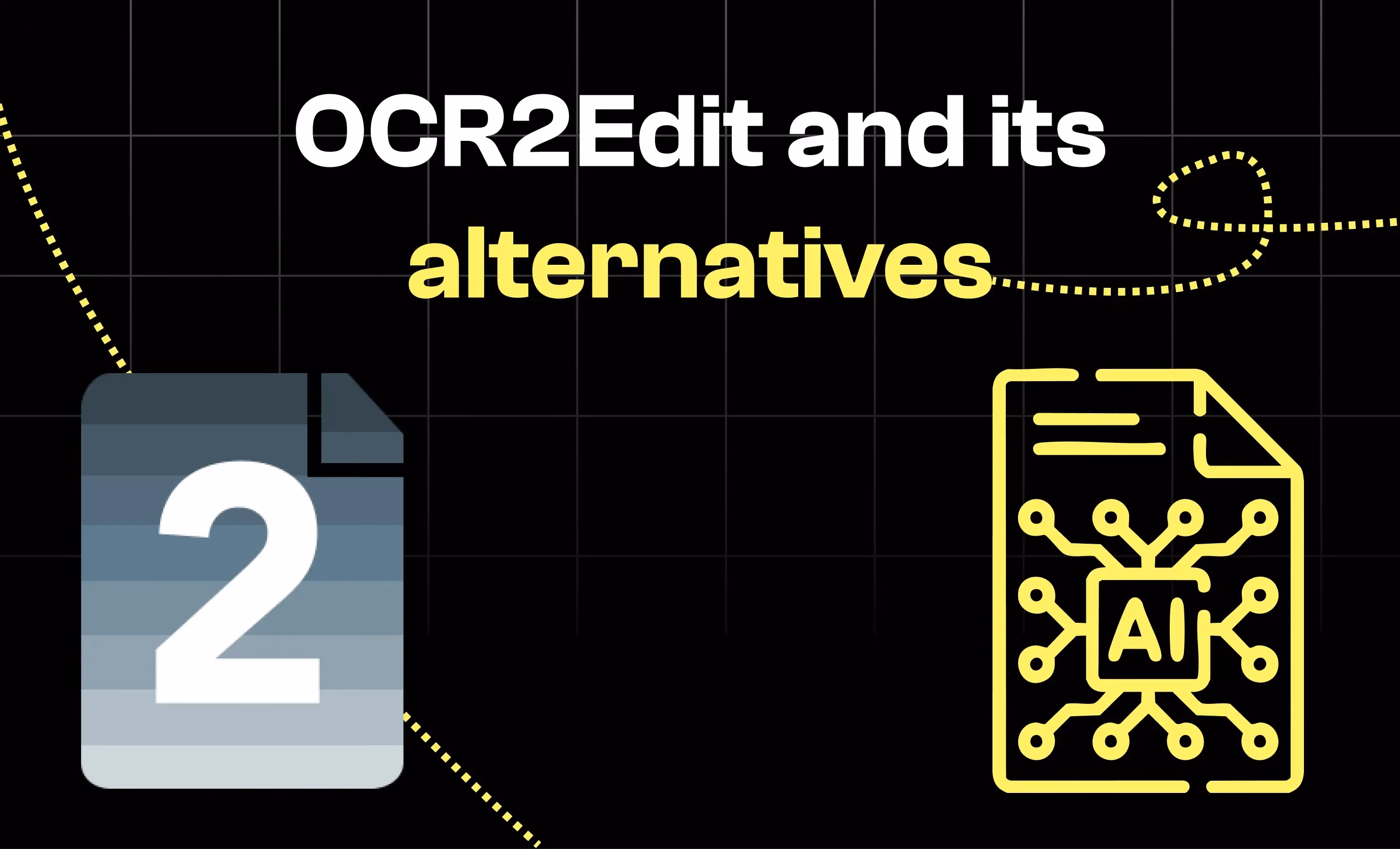 OCR2Edit and its alternatives. Logo of the various OCRs