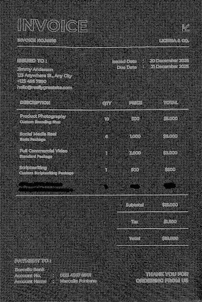 OpenCV detection result for basic removal. The erased product line is clearly visible in the output.
