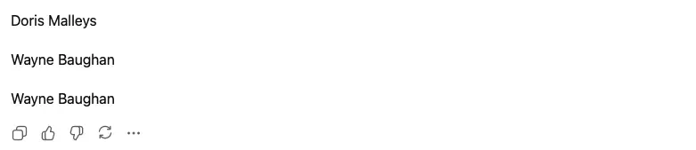 OpenAI Vision extracting handwritten names Dario Mallory and Wayne Baughan from structured form