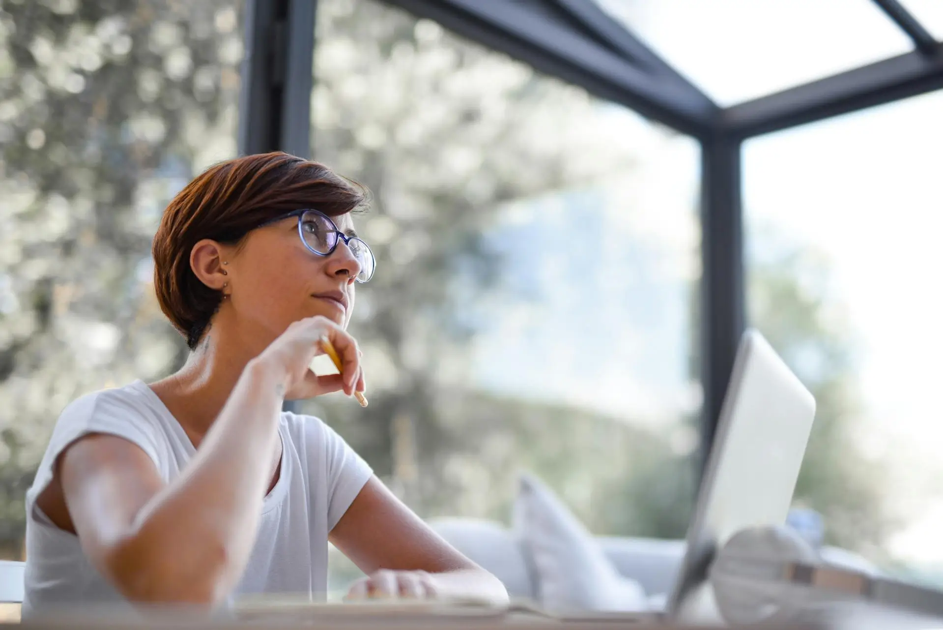 Photo of Woman in Deep Thought