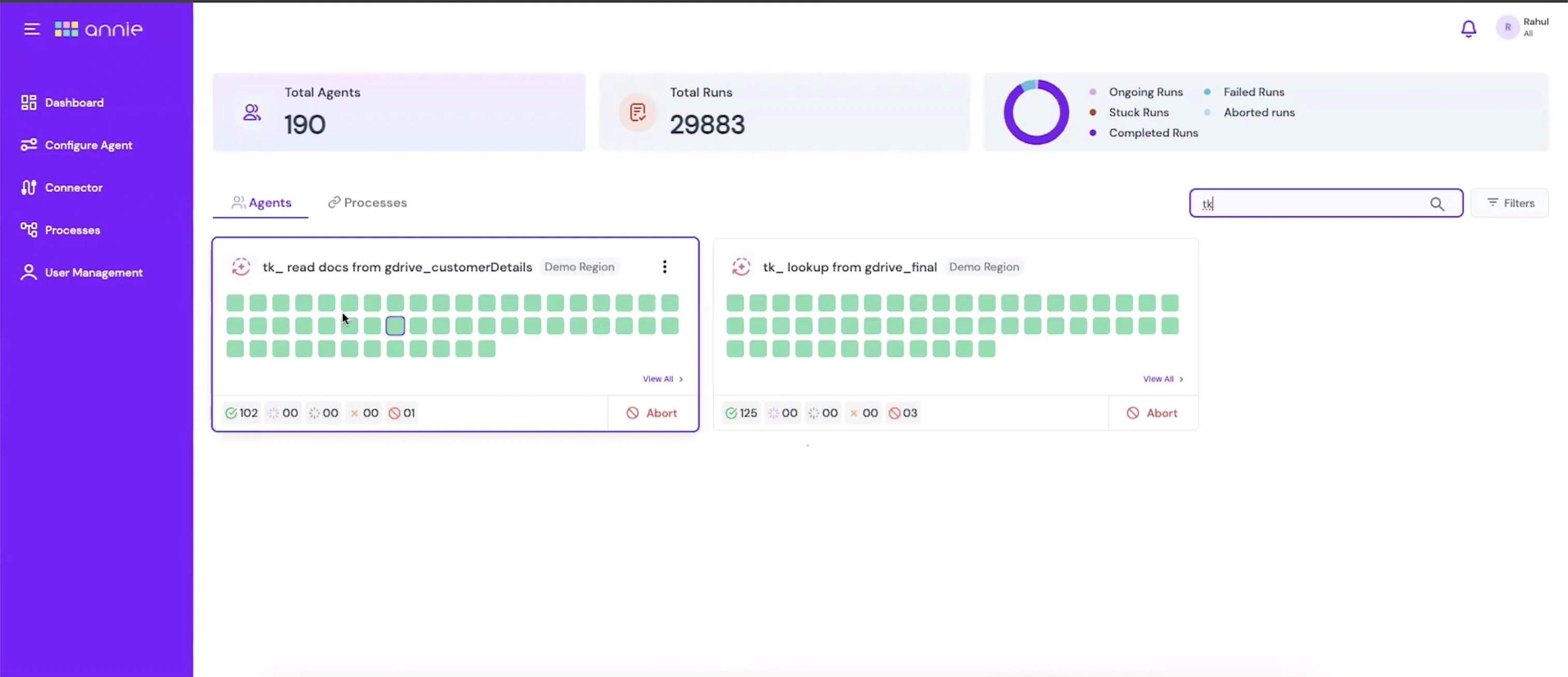 Infrrd dashboard