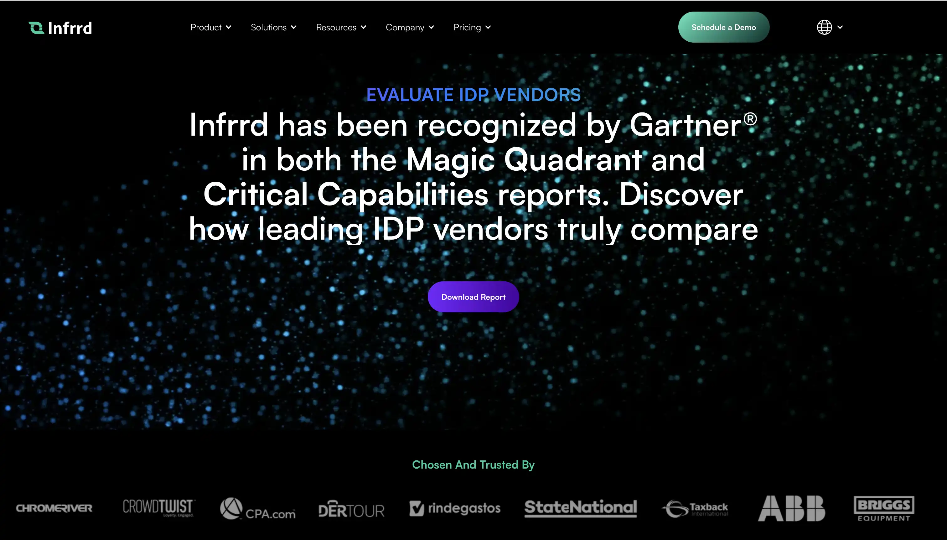 Infrrd website screenshot