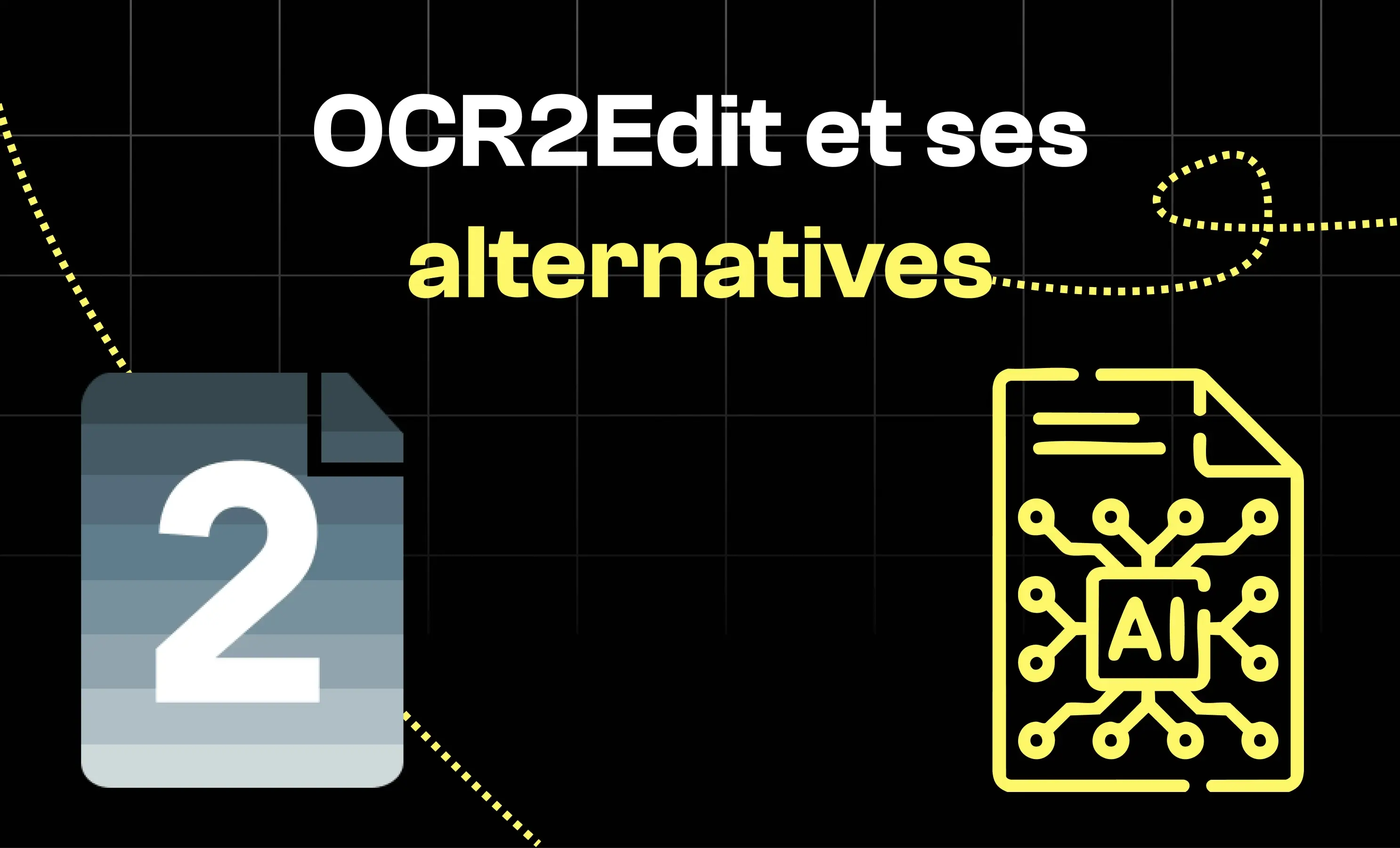 OCR2Edit et ses alternatives. Logo des différents OCR