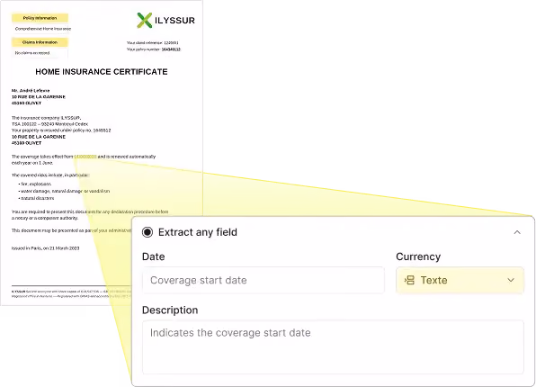 Extraction home insurance