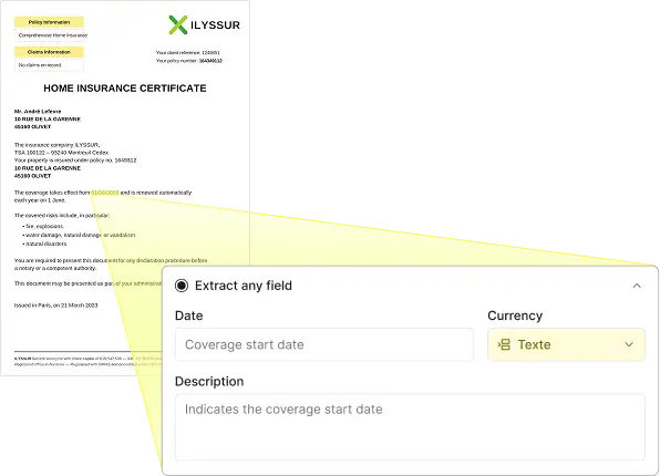 Extraction home insurance