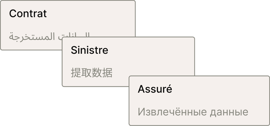 OCR assurance multilingue