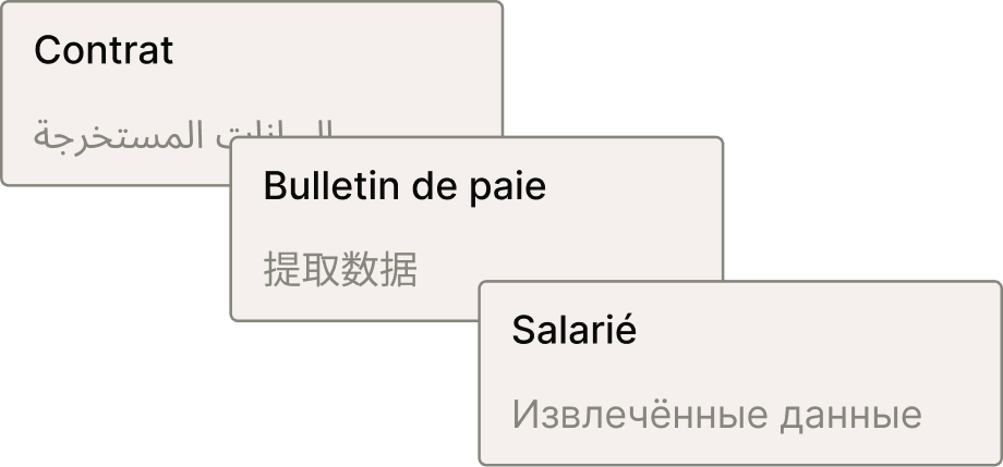 extraction multilingue rh