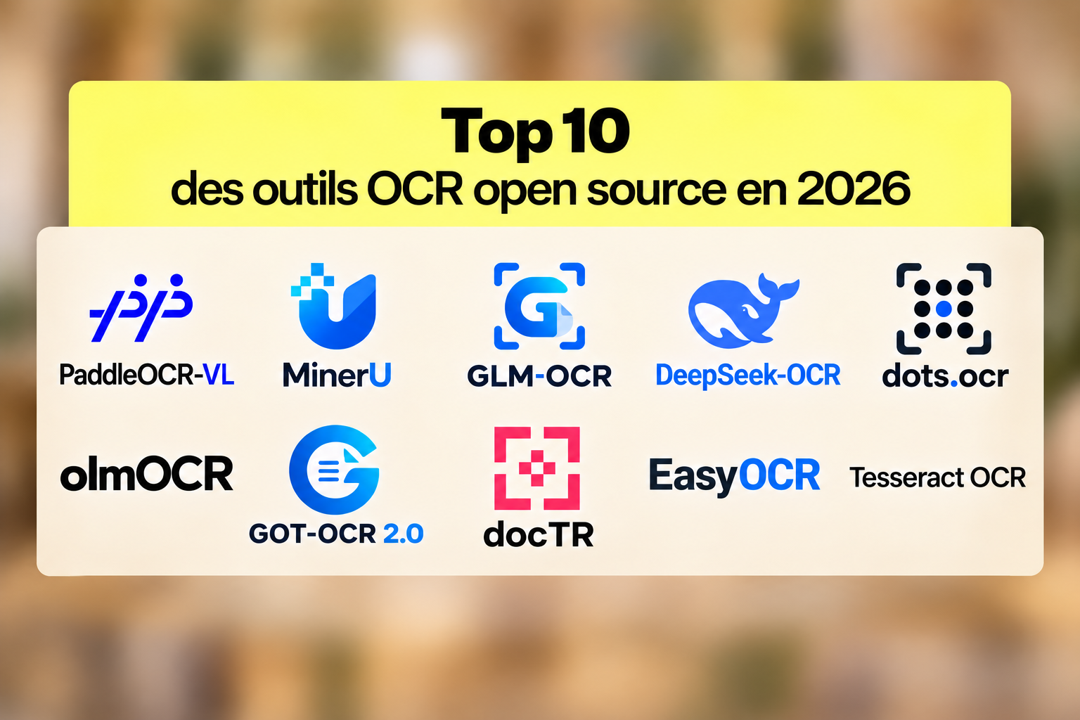Les 10 meilleurs outils OCR Open Source en 2026