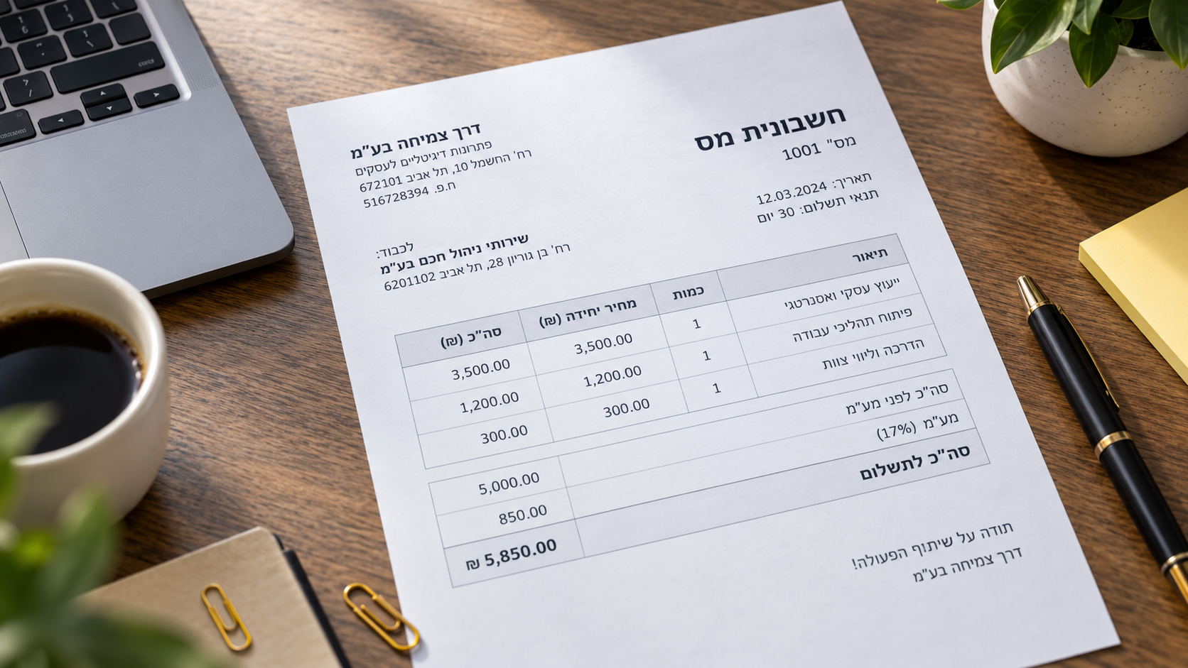 Hebrew OCR: what works on real business documents