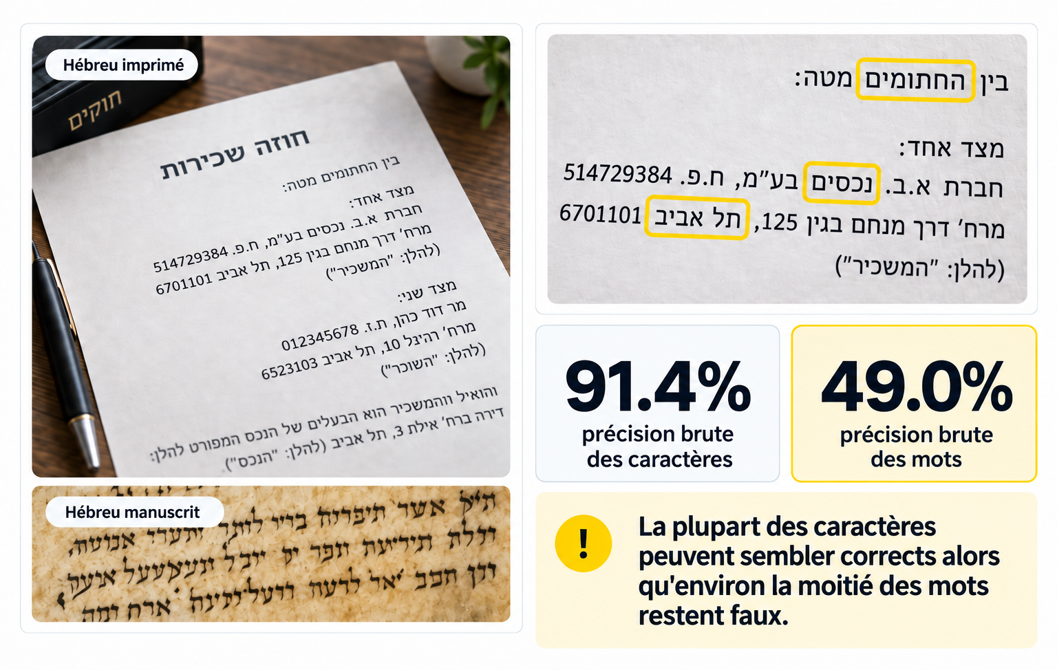 Hebrew OCR invoice extraction Koncile