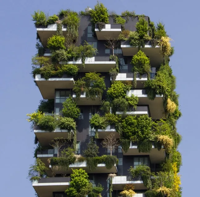 green skyscraper photo
