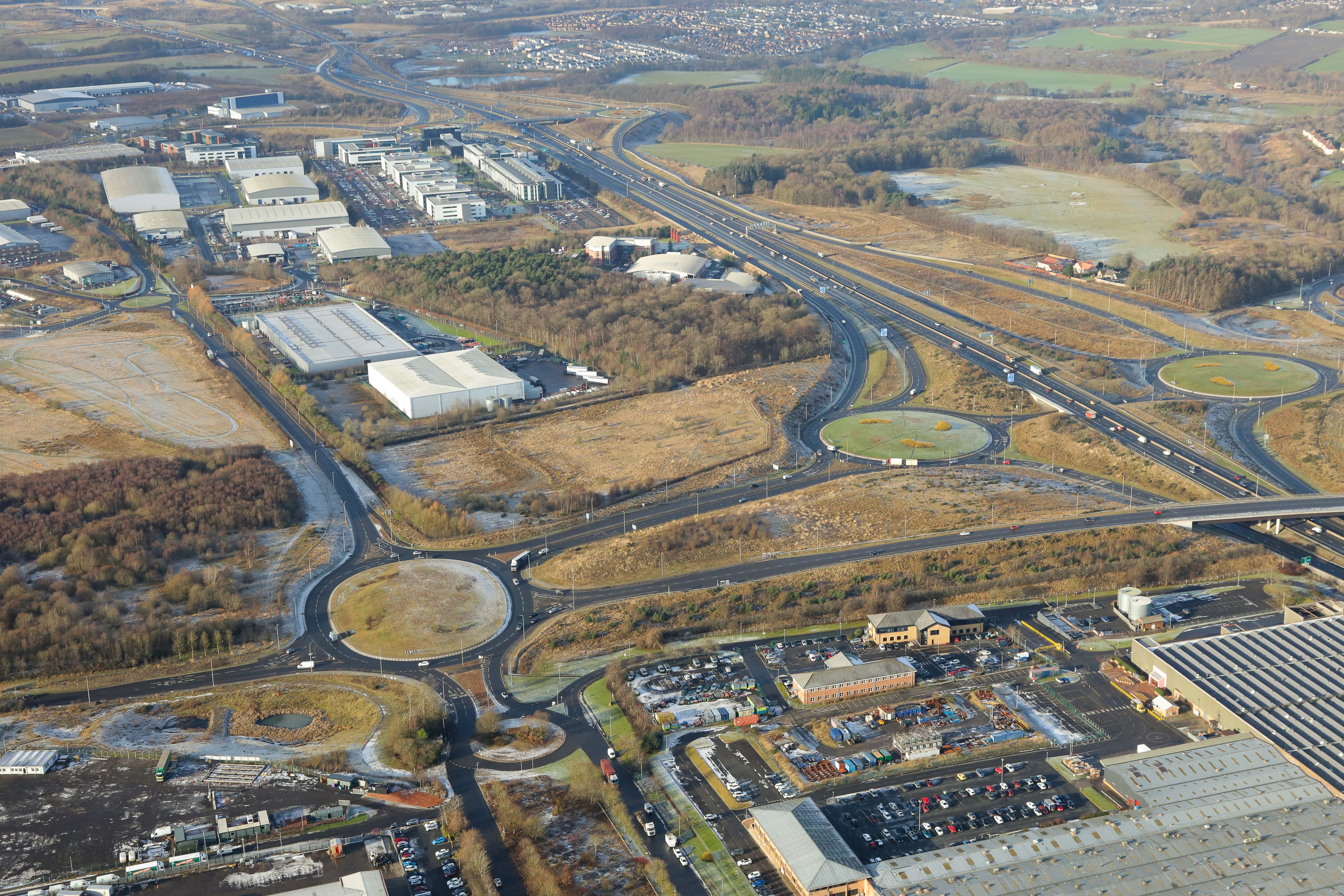Best Industrial Site on M8 by J Smart and Manse JV