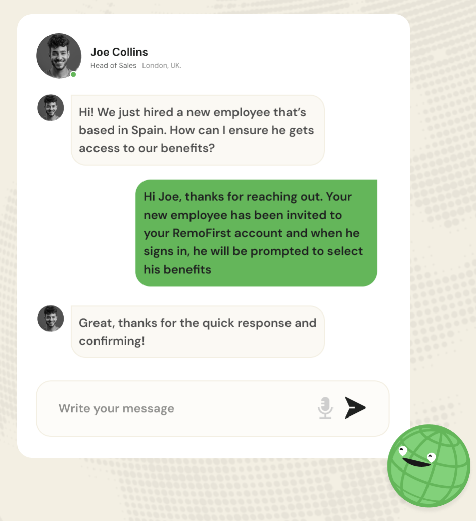 RemoFirst UX example