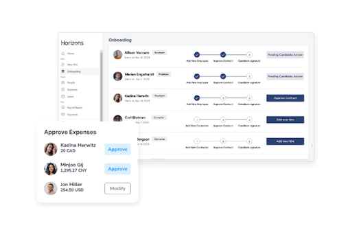 Horizons UX example