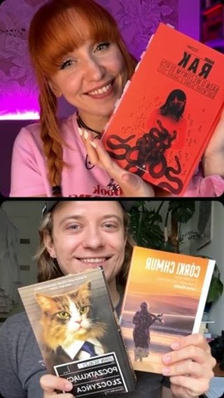 Okładka rolki: W Małym Klubie Książki (dołączajcie do naszego kanału nadawczego przez profil @fireverka) same pereł