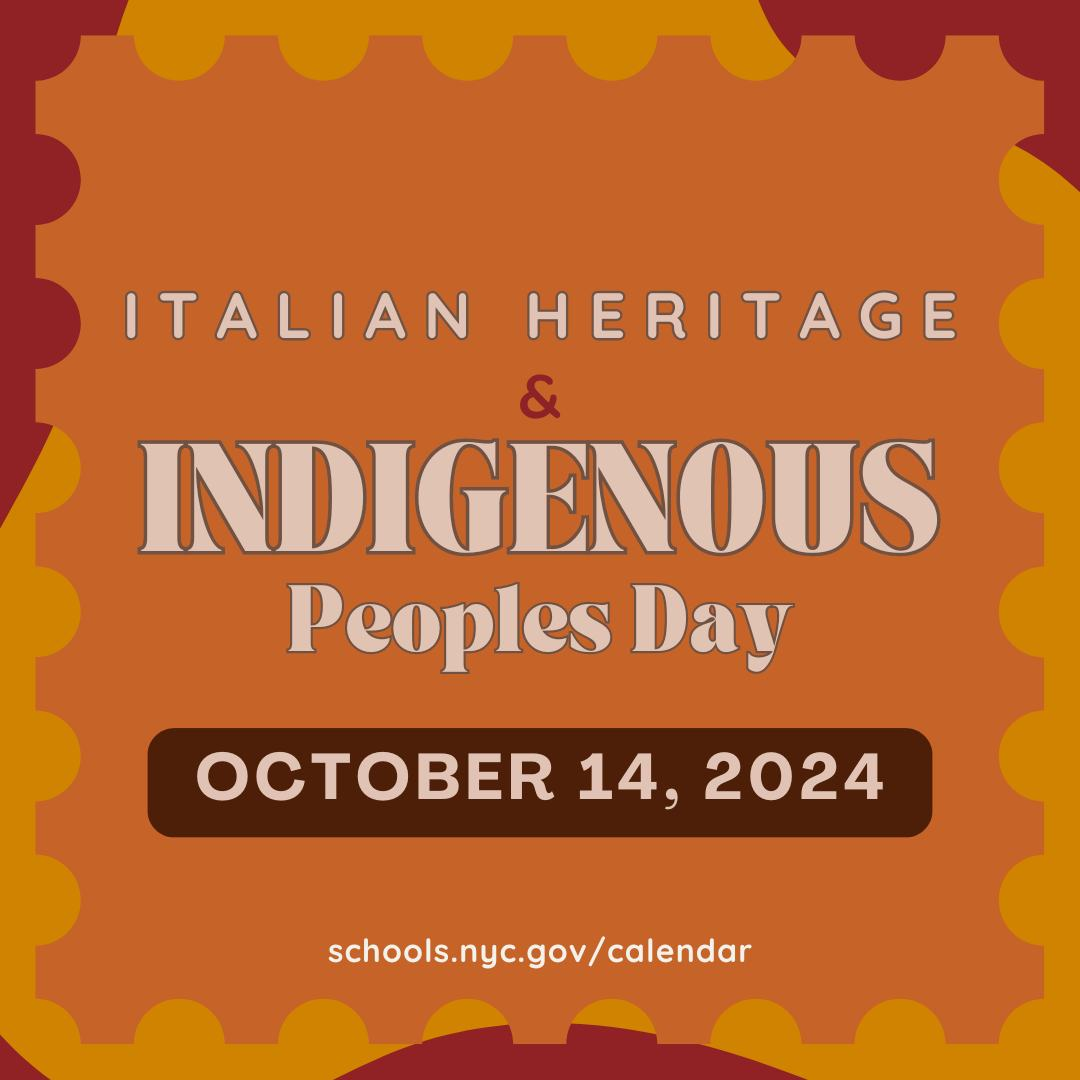Italian Heritage and Indigenous Peoples Day school holiday October 14 2024