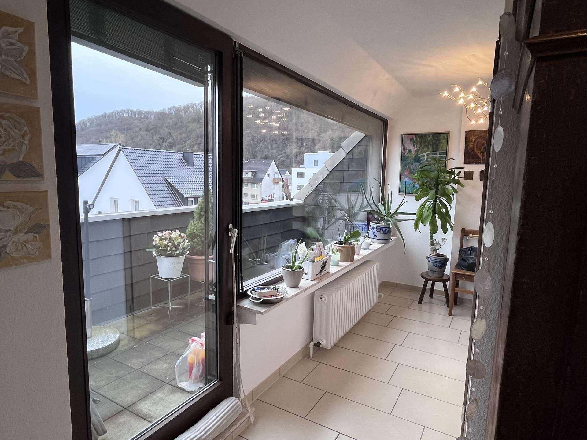 Blick auf die Loggia