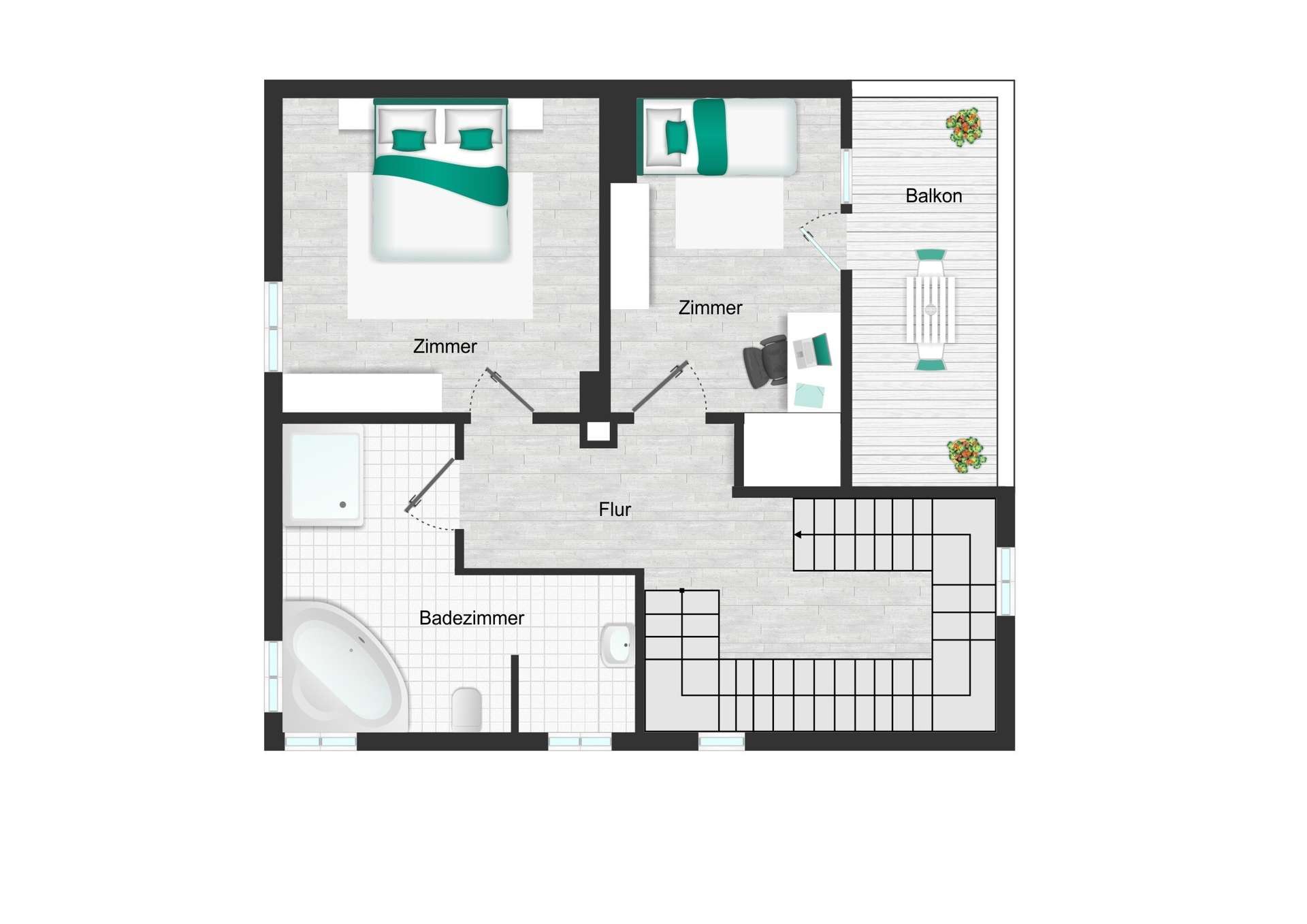 Grundriss Obergeschoss