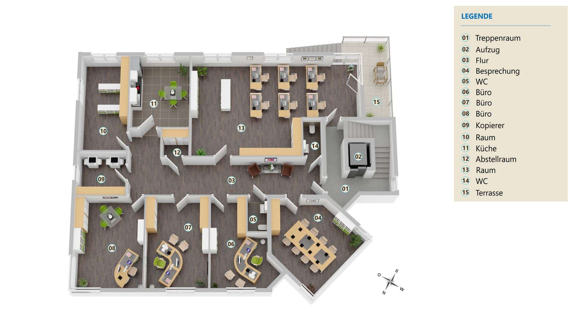 Visualisierung Dachgeschoss