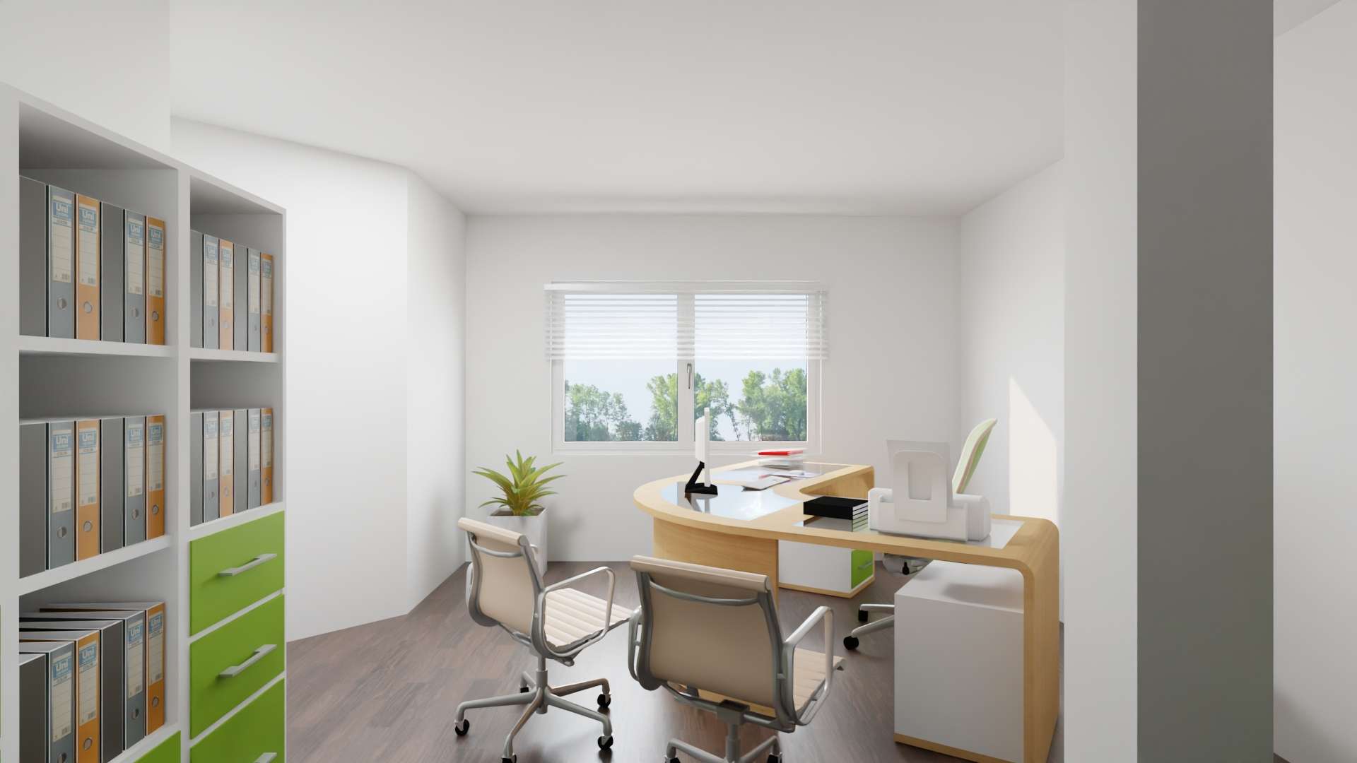 06 - Visualisierung Büro 2.OG