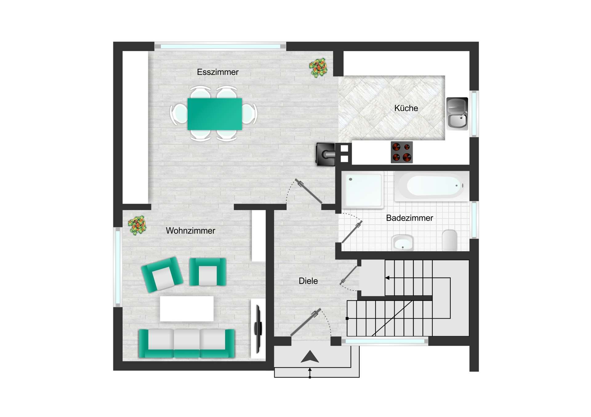 Grundriss Erdgeschoss
